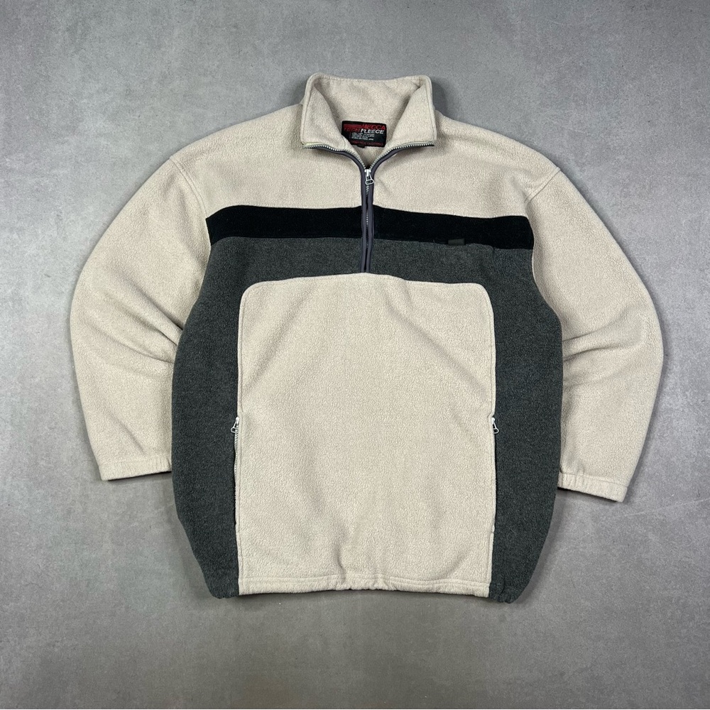Y2K Mecca Cream and Gray Men's Jacket